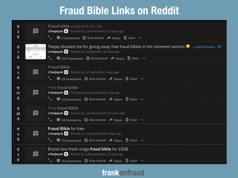 The Fraud Bible is The Hottest Book on The Frank on Fraud