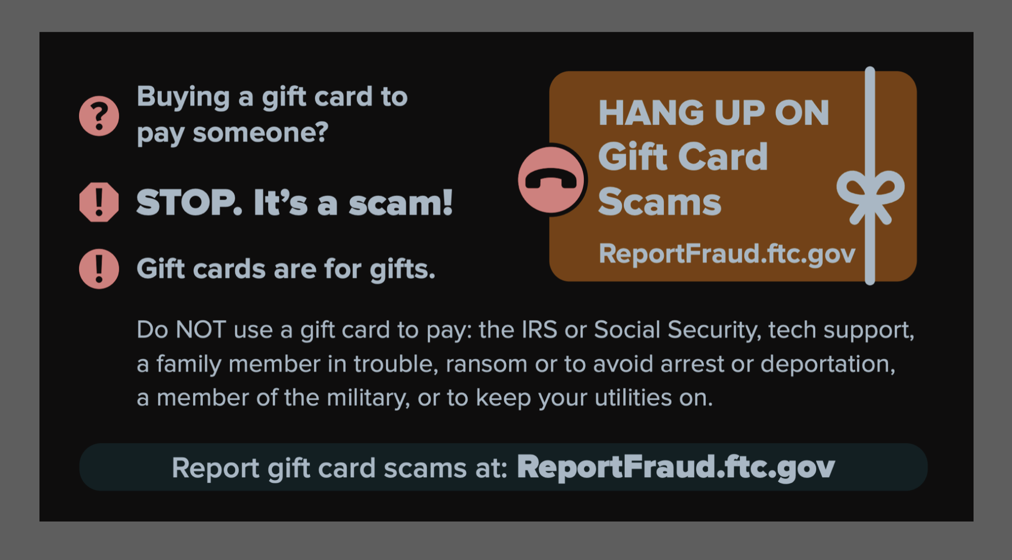 Buying Gift Cards? Look Out for Scams