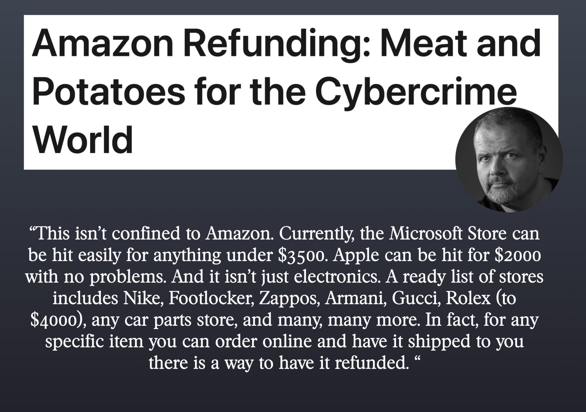 How Noir’s Refunds Scammed Retailers Out Of Millions Frank on Fraud